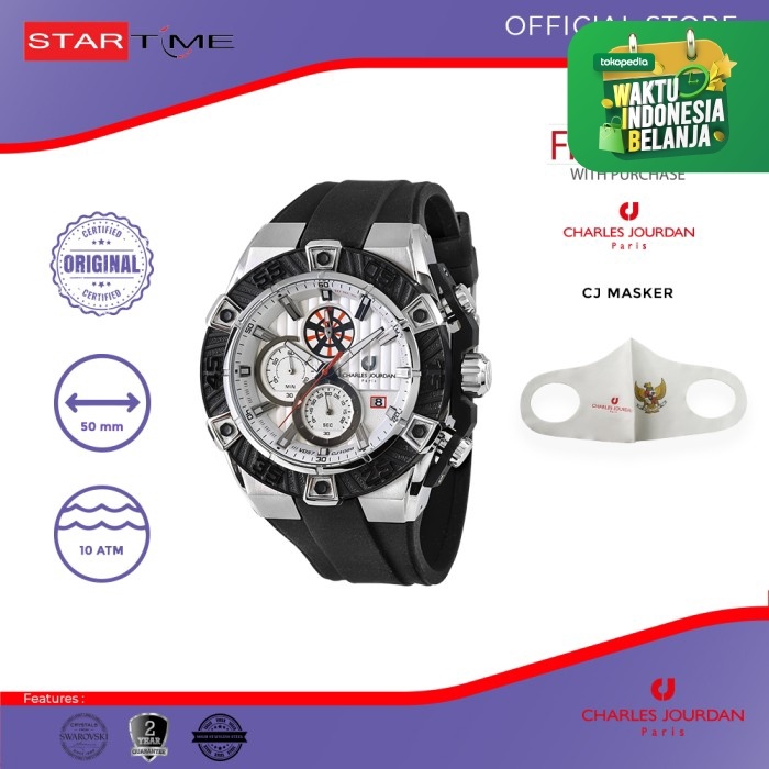 Jam Tangan Pria Original Charles Jourdan Jam Tangan Pria CJ1088-1312C