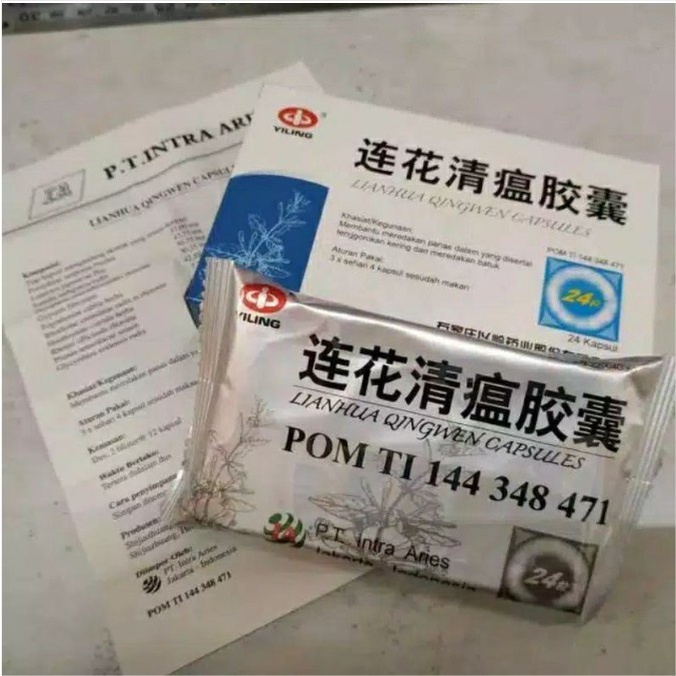 OBAT LIANHUA QINGWEN JIAONANG 24 KAPSUL ORIGINAL BPOM