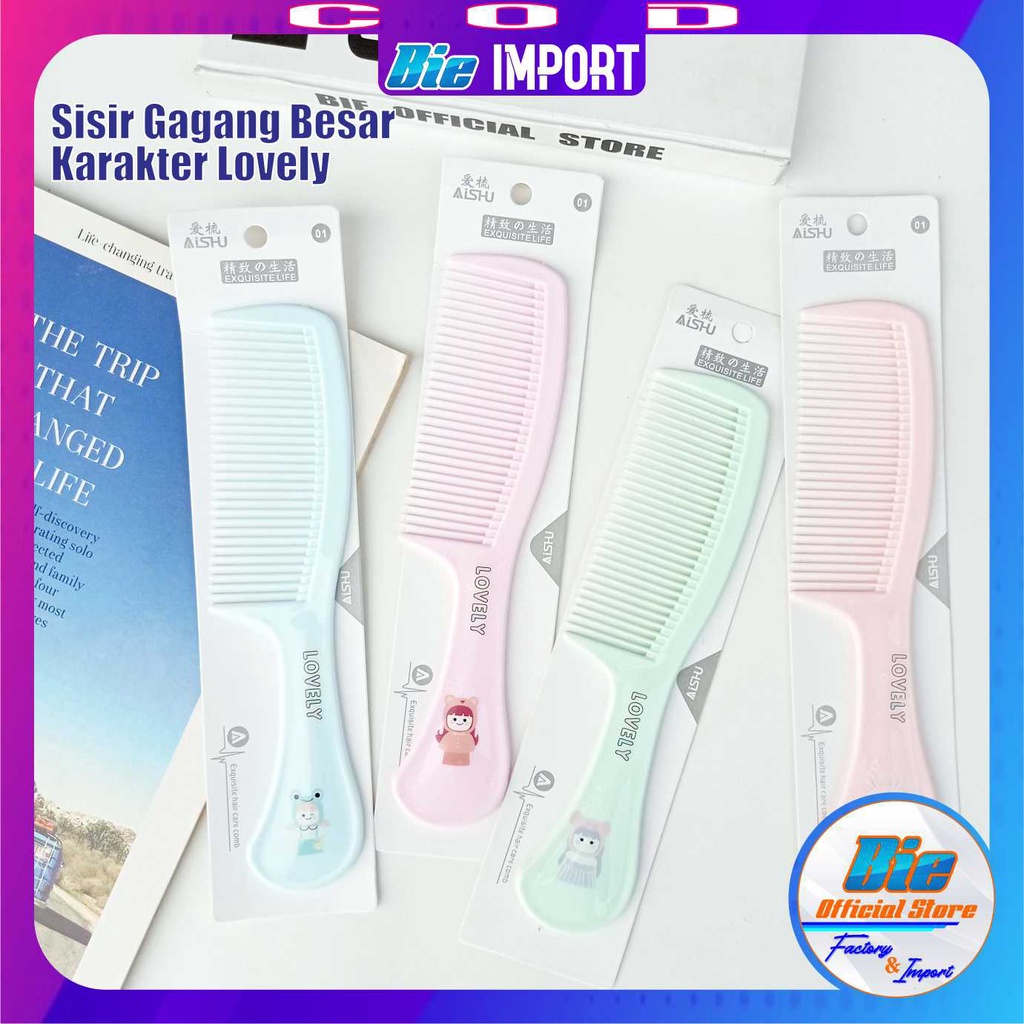 Sisir Rambut Korea Style Import Gagang Besar