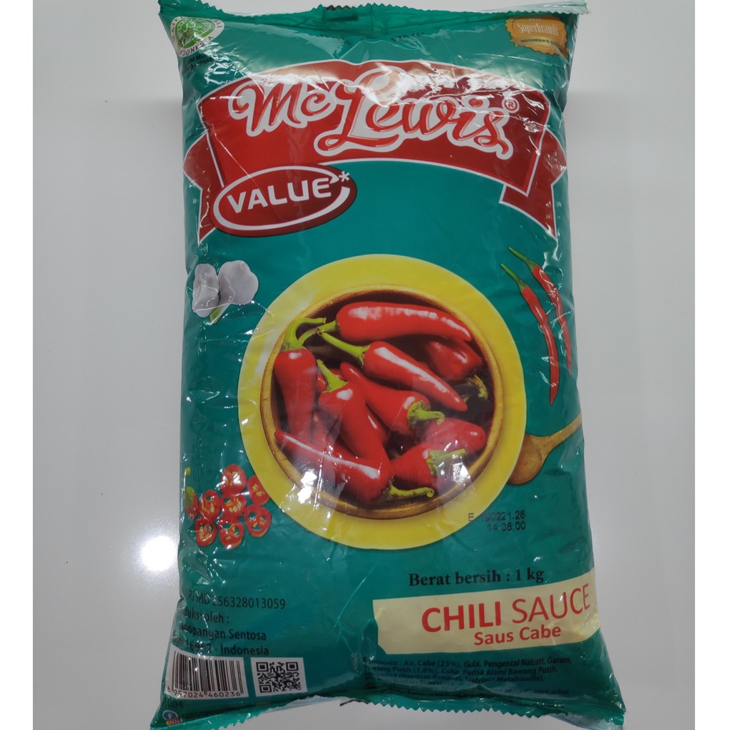 

Mc Lewis Chili Sauce 1kg dan 500gr Saos Sambel Saus Sambal