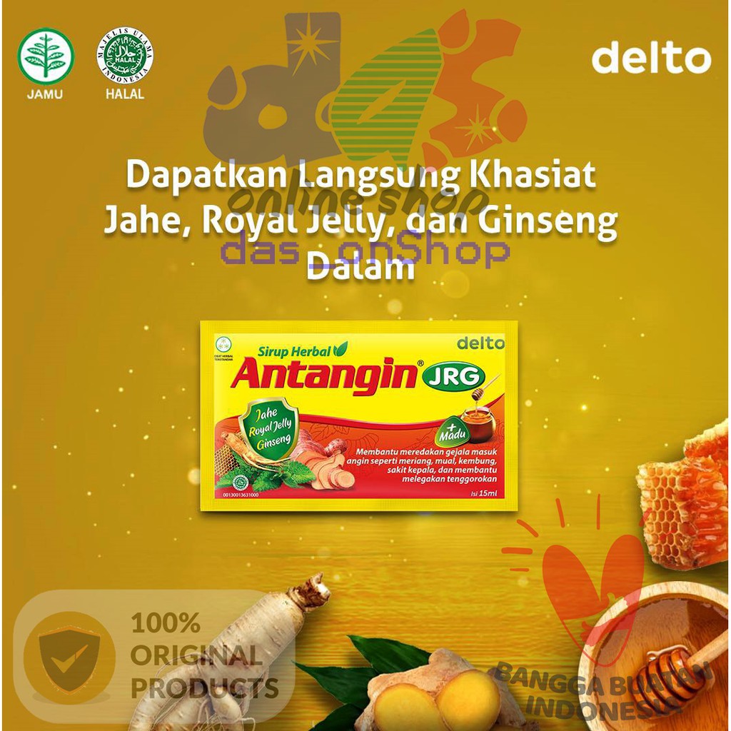 

Antangin JRG Jahe Madu cair box pak isi 12 sachet sachets saset 15ml ORIGINAL