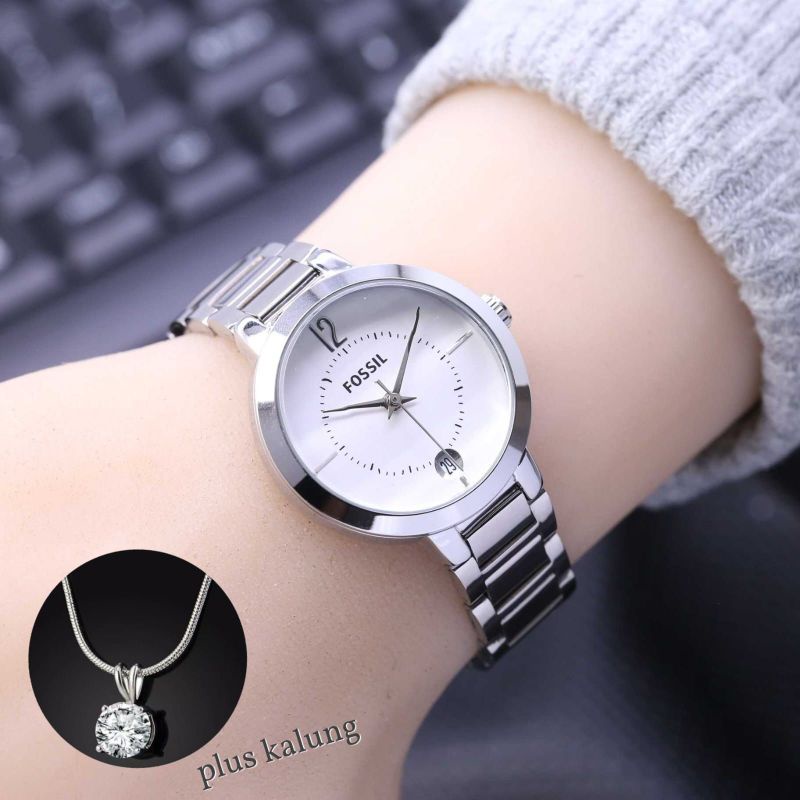 Jam Tangan Wanita Fashion Kaca Belimbing Paket Free Kalung