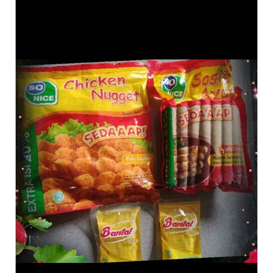 

Sosis Nugget So Nice Paket Murah Hemat/So Nice Paket Hemat Lengkap/Agen Suplier Sosis Nugget So Nice