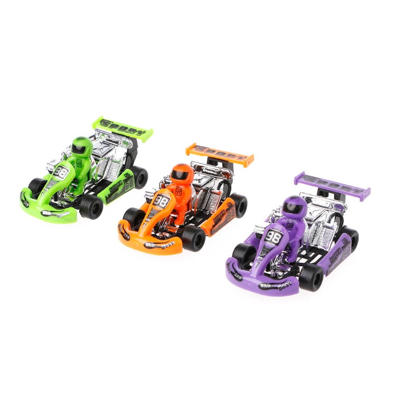 Mary Alloy model Mobil Go-Kart racing game Kendaraan sport motor Plastik pull back Mainan