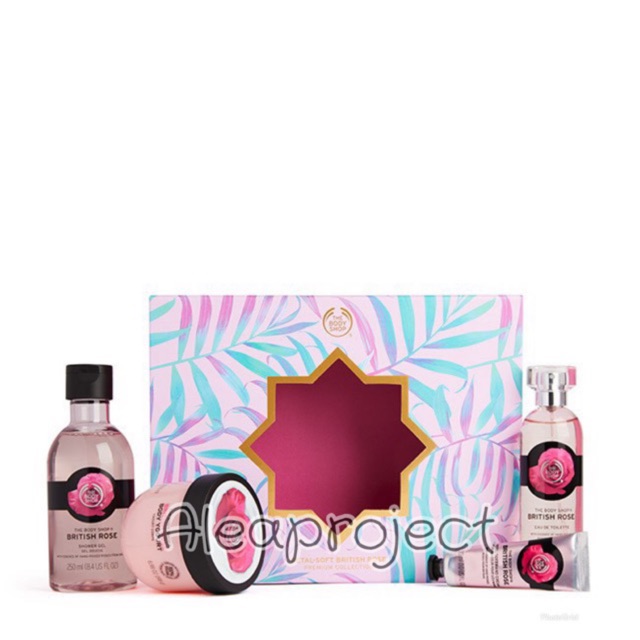 Official The Body Shop Gift Medium British Rose  (free Shopping Bag)