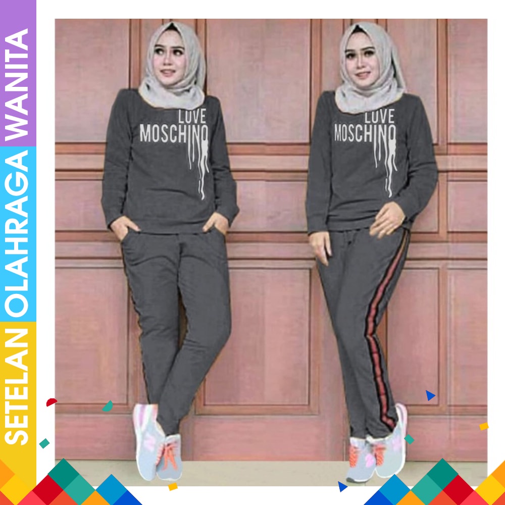 Believe Baju Olahraga Training Senam Wanita BMS 05 Sport Muslim Hijab Setelan Syari BMS05 Baju Ola
