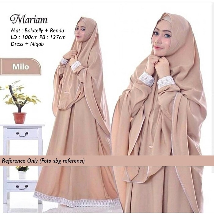 Setelan Gamis Wanita  Mariam Syari Milo Balotelly