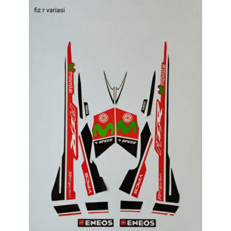 STRIPING FIZ R VARIASI LAMINASI ORANGE HITAM, striping stiker yamaha fiz r variasi terbaik