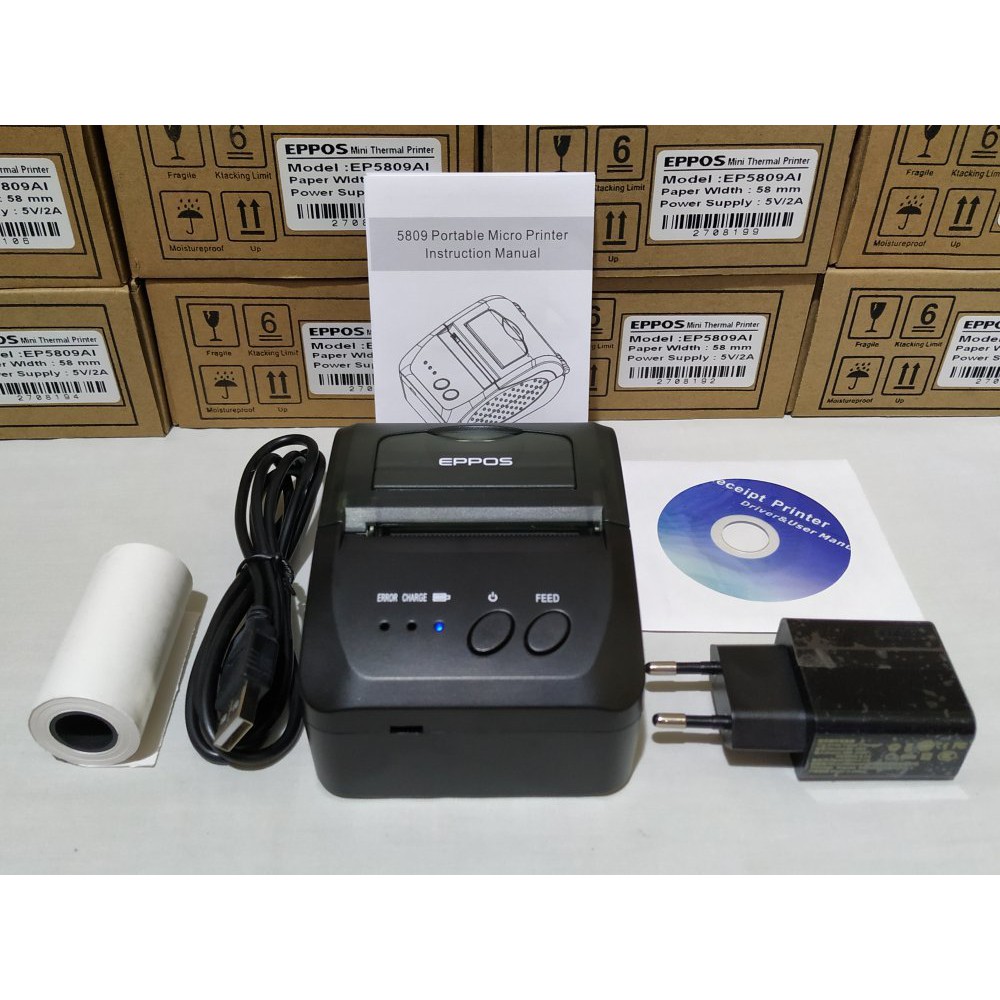 MINI PRINTER MOBILE BLUETOOTH PPOB PORTABLE KERTAS 58MM THERMAL