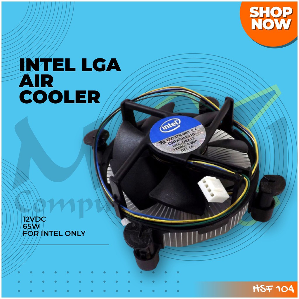 Intel 65w Socket Lga1151 1150 1155 Lga775 Heatsink Fan Cpu Cooler Shopee Indonesia