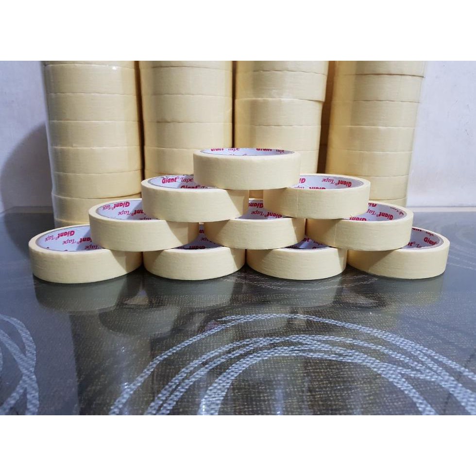 

MASKING TAPE 24 MM - LAKBAN KERTAS 1 INCH - GIANT TAPE