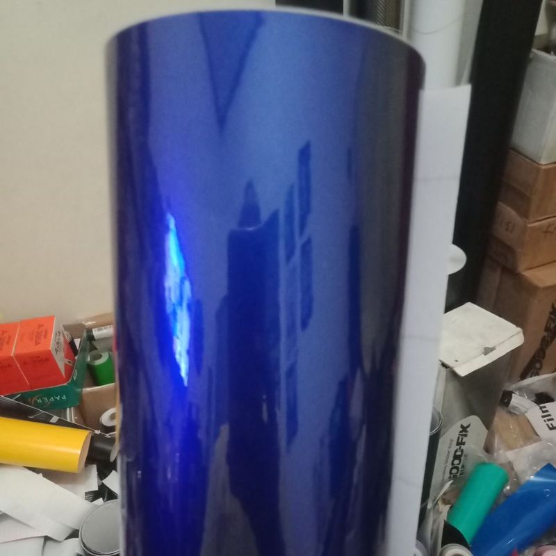 stiker/scotlet biru metalik/maroon L.152cm