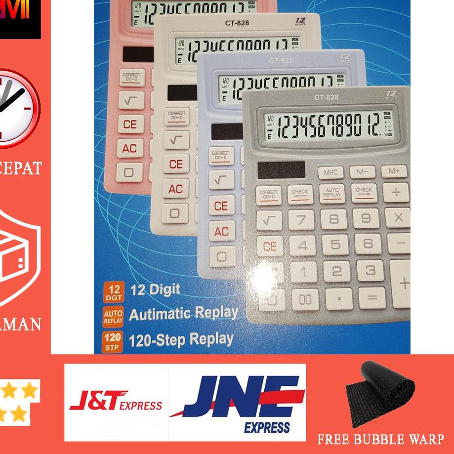 

Best! Kalkulator CT 828 - 12 Digit - Check Calculator Dagang / Kalkulator Meja Kasir Kantor GROSIR