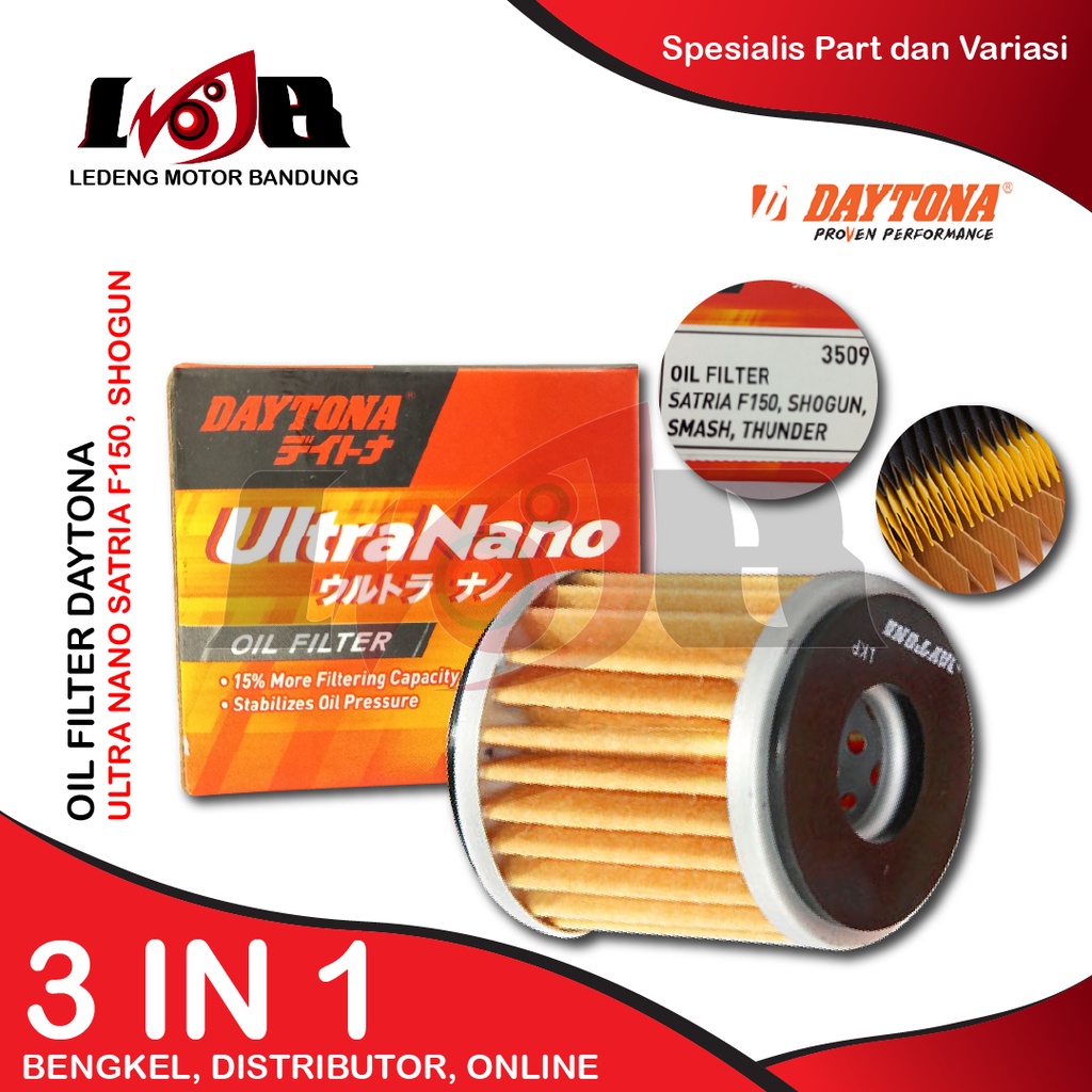 Filter Oli Daytona Smash Shogun Satria Spin FU Oil Filter Ultra Nano Parts Racing Motor