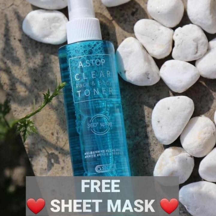 PALING HOT (bha-597) A.Stop Clear Toner Face & Body (100% ORIGINAL)