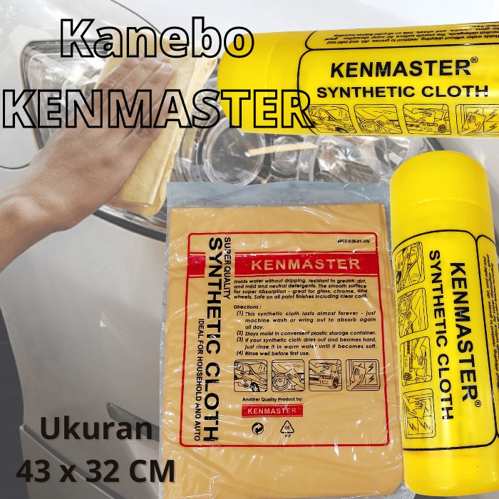 Kanebo Kenmaster Jumbo Asli - Plas Chamois Kenmaster Original Besar dengan Tabung 43x32cm like Aion