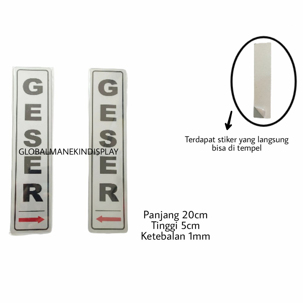 

Tulisan Acrylic Geser Kanan Kiri ( 2 pcs sepasang)