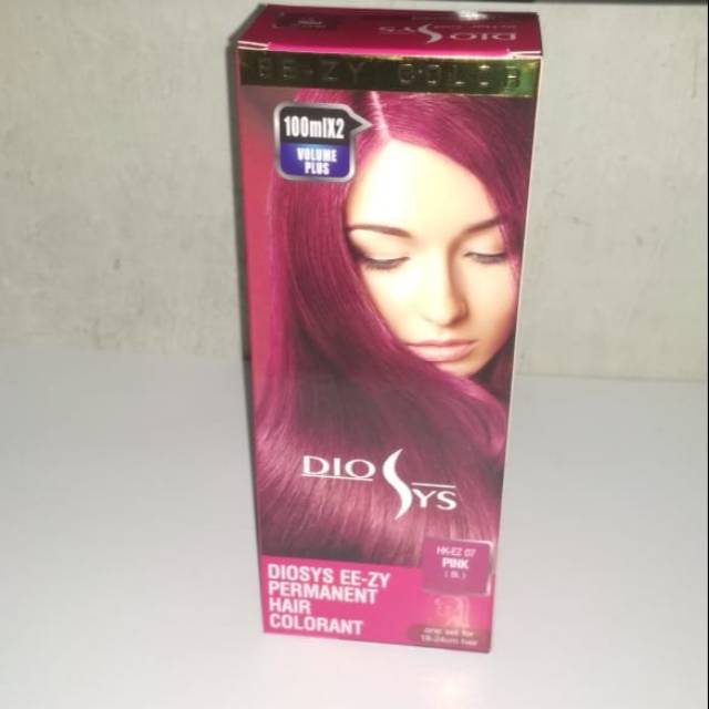Cat rambut diosys warna pink/cat warna rambut