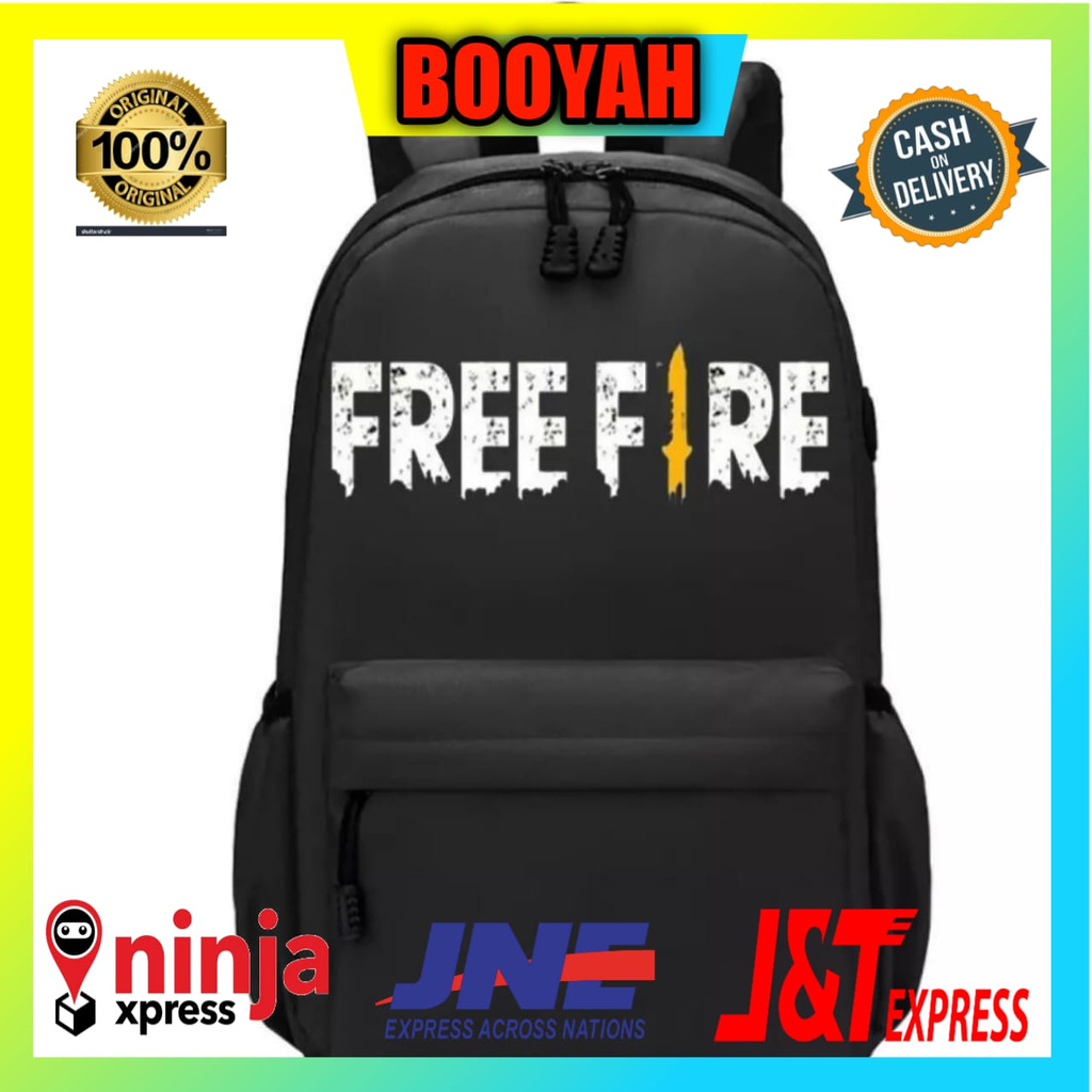 Tas Ransel Anak Laki Laki Sekolah SD TK Fashion FF FREE FIRE Terbaru 2021.