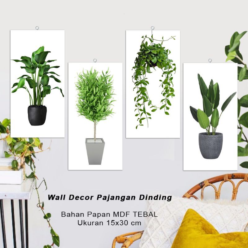 MDF decor Plants series 15x30