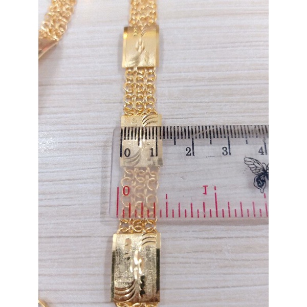 GELANG RANTE DEWASA MODEL EMAS 24K,PERAK 925 SILVER