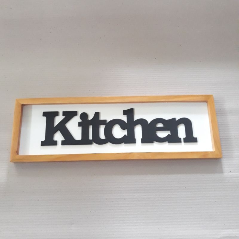 READY!!! Hiasan Dinding Frame KITCHEN C - Pajangan walldecor hiasan timbul