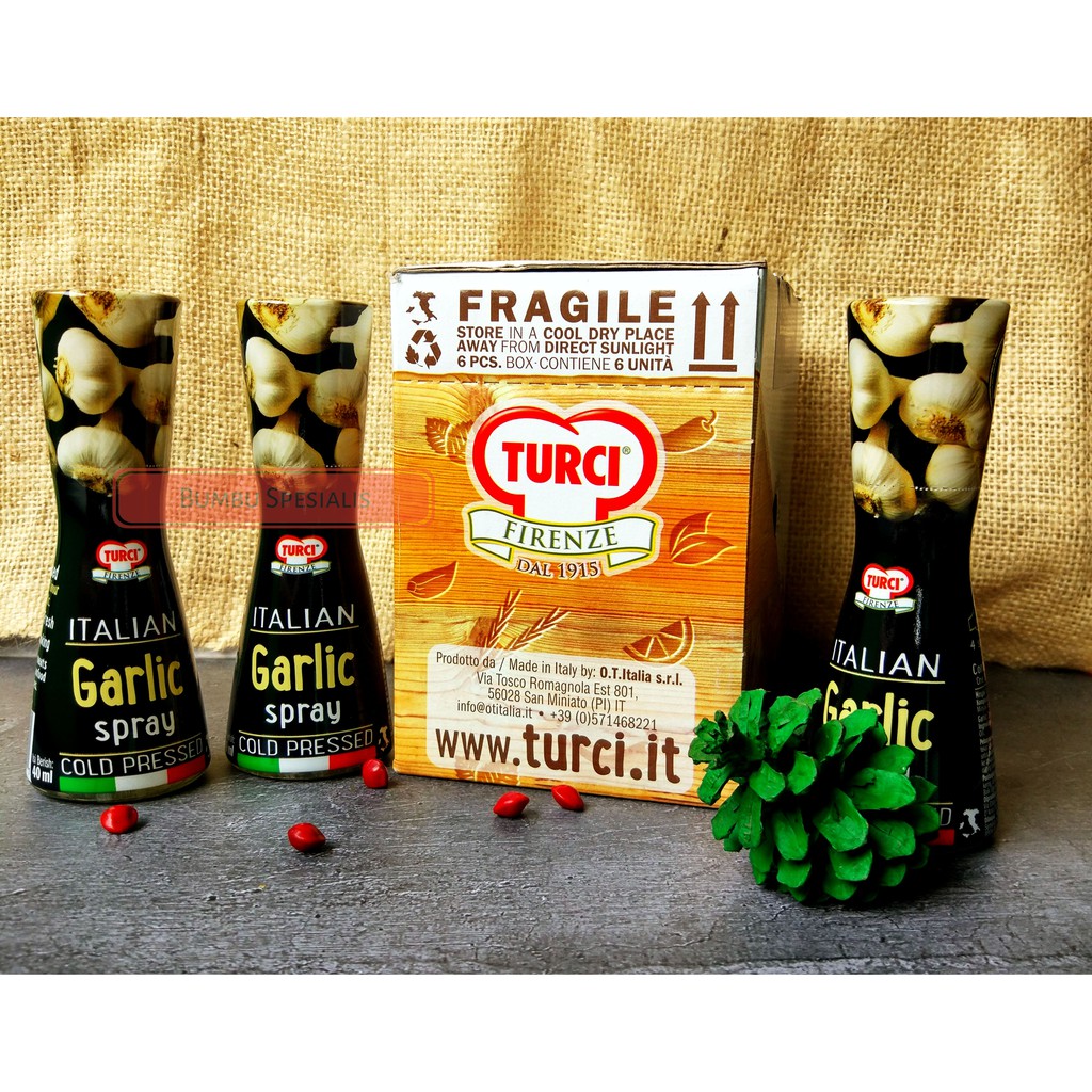 Turci Firenze Cold Pressed Spices Spray / Bumbu Perasa Spray - Garlic