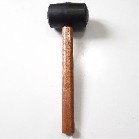 Palu karet Keramik 12oz(Sedang) gagang kayu / Palu Tukang