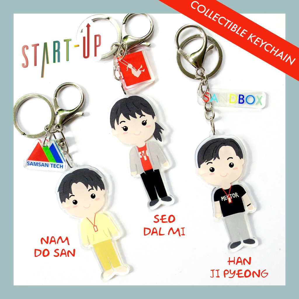 gantungan kunci start up kdrama sandbox netflix bagcharm tas lucu korea drama kekinian hitz drakor