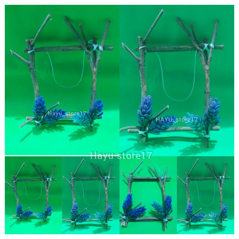 Bingkai foto ranting kayu ukuran 3R & 4R Bingkai foto unik