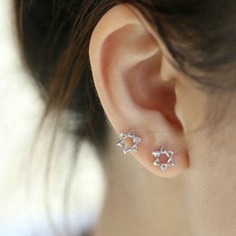 Mini Six-point Star Hypoallergenic Earring Women Korean Styles Earings Gift Sexy Girl Jewelry