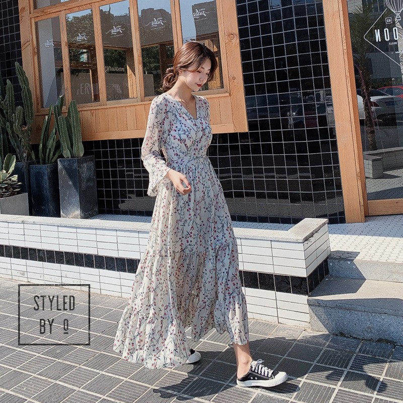 sleeve long dress