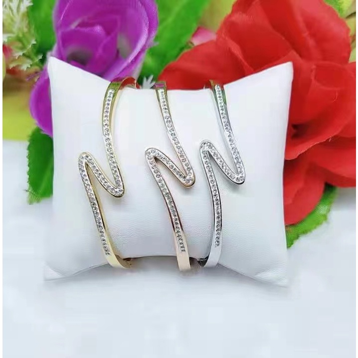 Gelang Titanium Permata Full Perhiasan Fashion F91