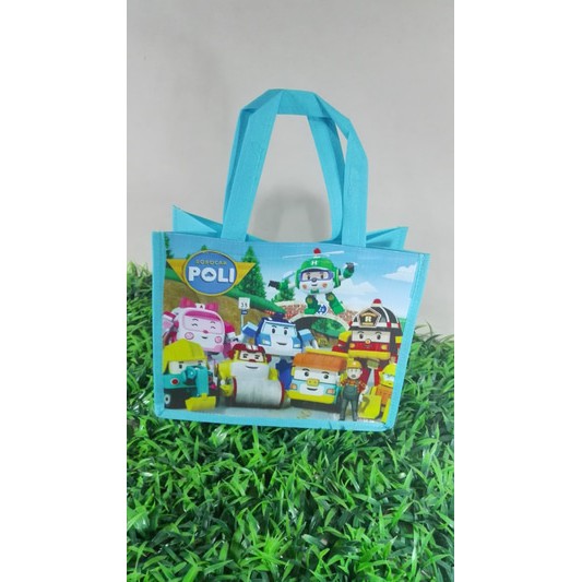 Tas Ultah Robocar Poli / Goodie Bag Ulang Tahun Anak Robocar Poli / Tas Ulang Tahun Robocar Poli