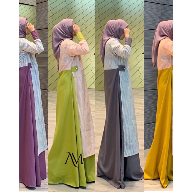 lulla ambigu,ambigu terbaru,gamis katun toyobo premium,gamis toyobo,gamis branded original,gamis kat