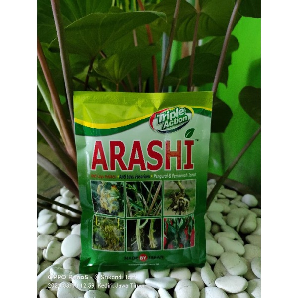 

Arashi Triple Action Kemasan 100gr Anti Layu Bakteri Dan Jamur Tanaman