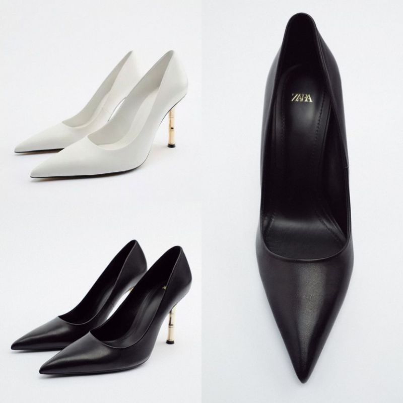 Sepatu ZRA Pointed High Heels Shoes