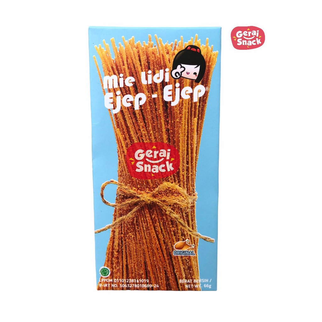 Mie lidi EJEP EJEP Mie Lidinya Lebih Renyah Bumbu Tebal Best Seller (66gr)