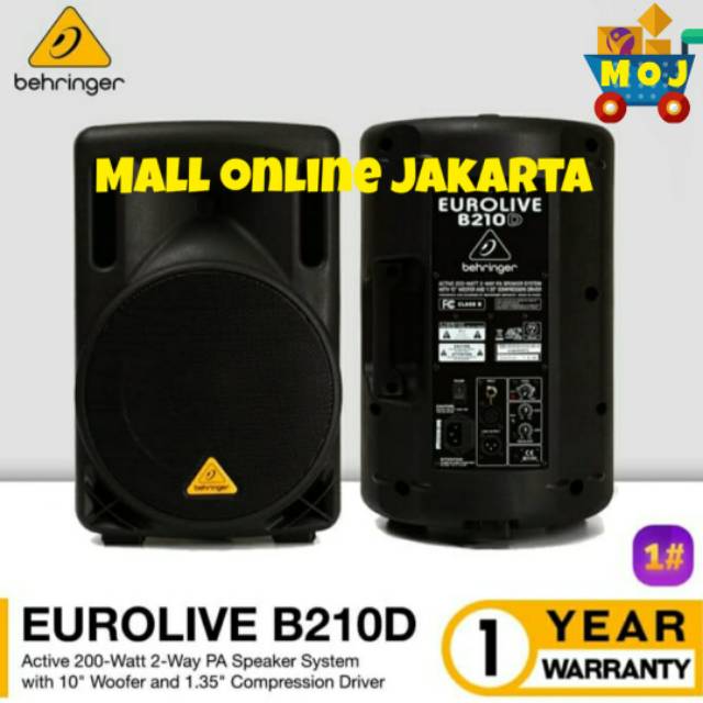 Speaker aktif behringer 10 inch eurolive b210d original 210d aktiv