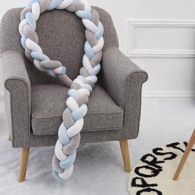 GLM Bumper Bayi Kepang Panjang 1 meter / Bumper Baby Box 1m / bumper baby box bayi / bantalan box ba