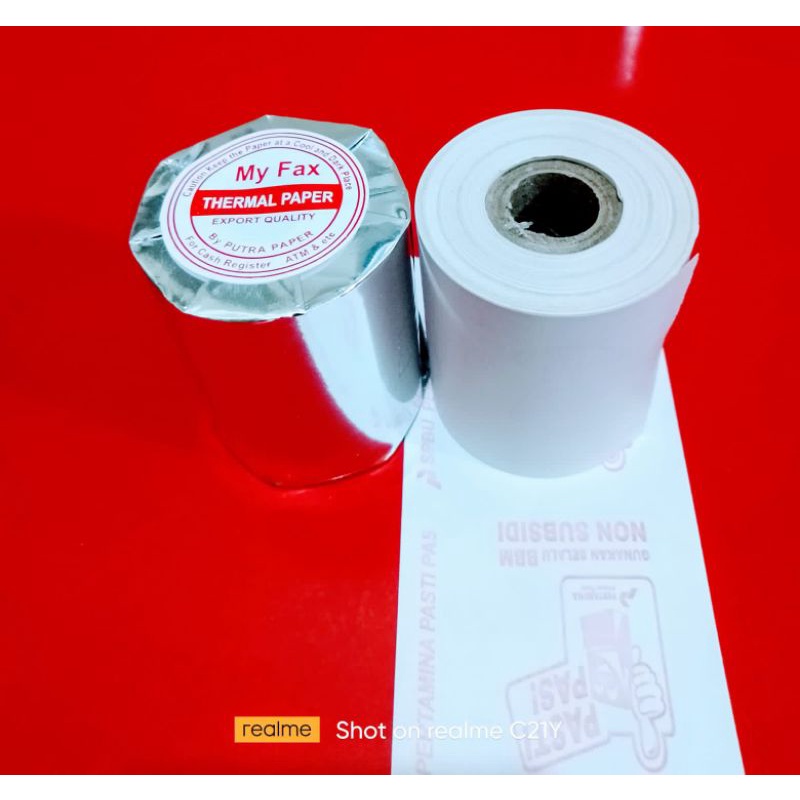 

[NEW EDITION] Kertas kasir thermal roll logo spbu ukuran 58x48mm
