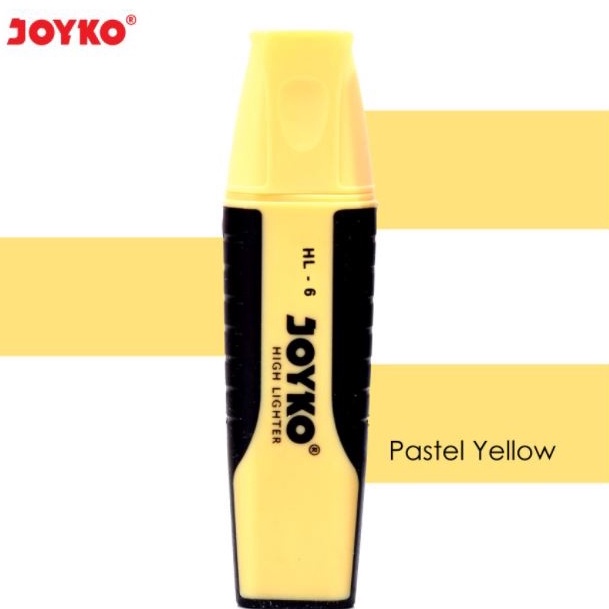 

Highlighter Highliter Penanda Berwarna Joyko Warna PASTEL KUNING PASTEL HL 6