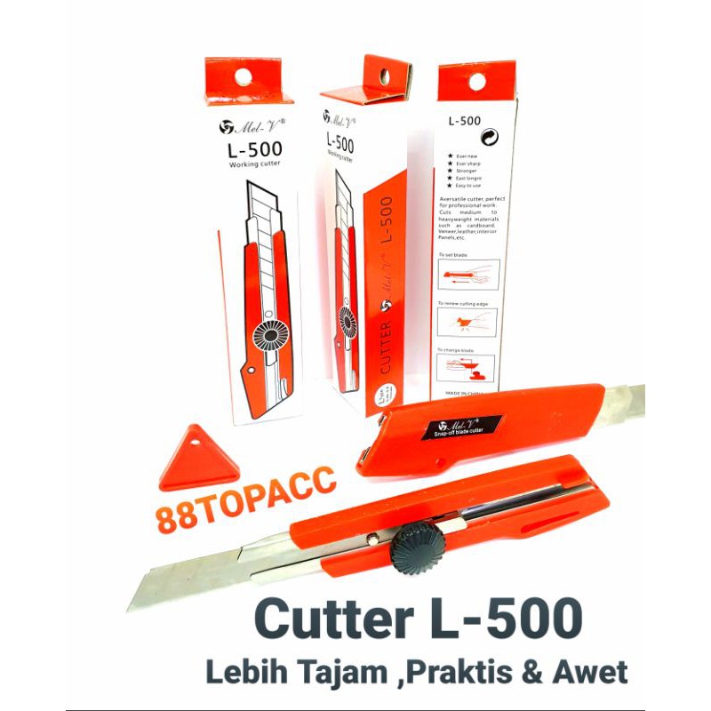 

Cutter Besar L500 / Pisau Cuter Pemotong Kertas L 500 / Isi Cutter Besar L-500