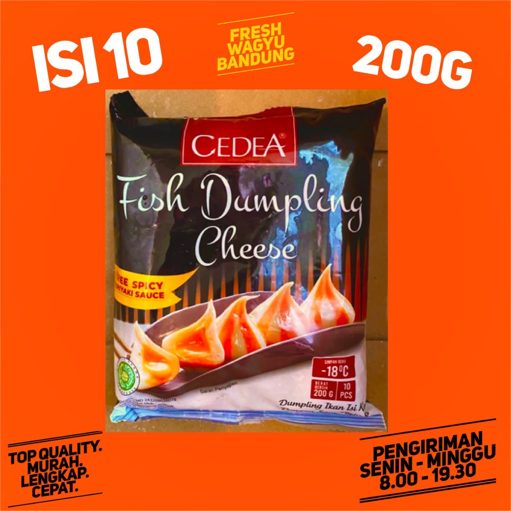 

CEDEA CHEESE DUMPLING 200G BASO IKAN KEJU SUKI SHABU STEAMBOAT HALAL
