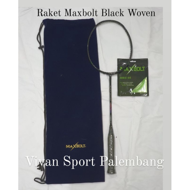 Jual Raket Badminton Maxbolt Black Woven Limited Edition Shopee Indonesia