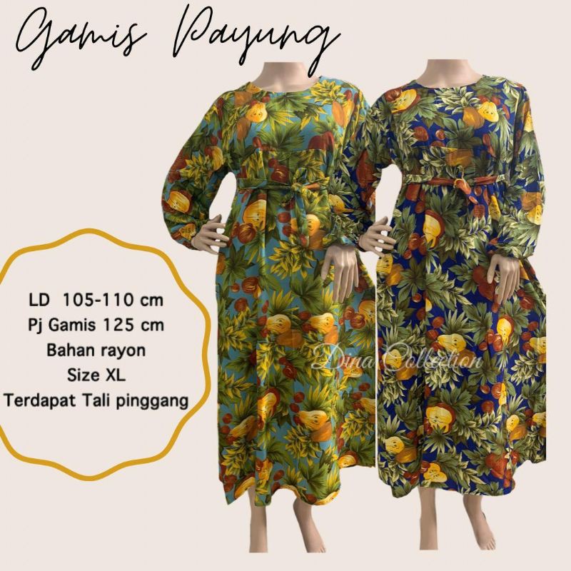 Gamis Payung Rayon Bali