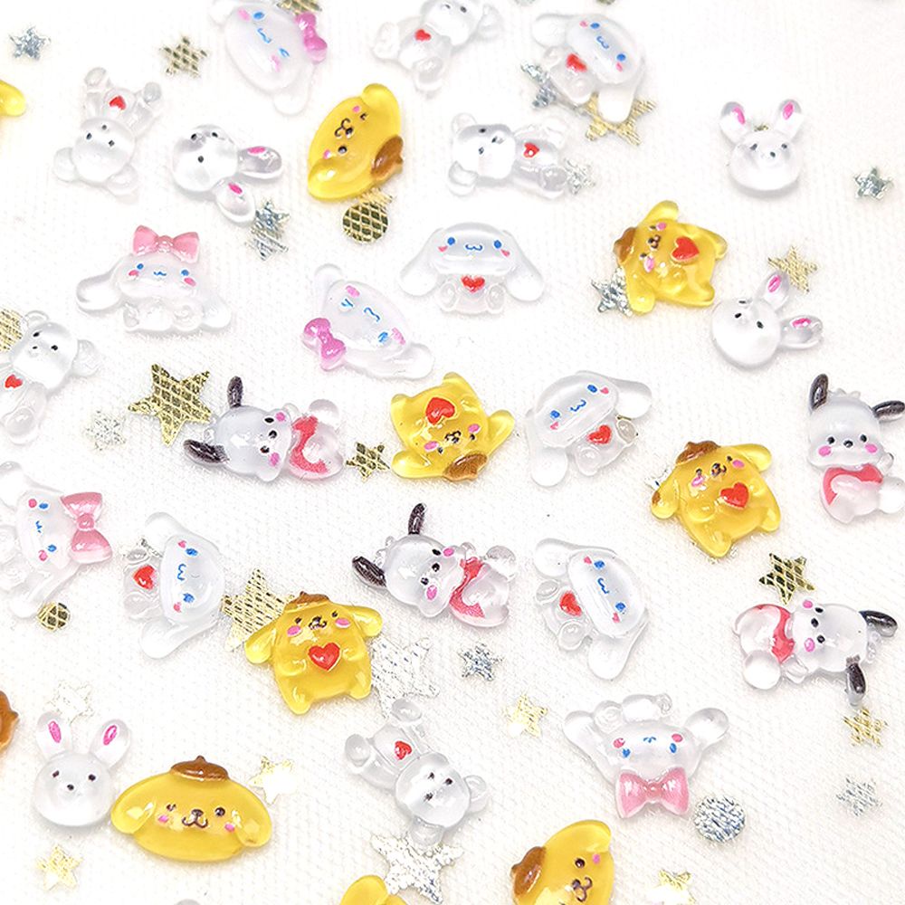 Mxbeauty Hiasan Kuku 3d Diy Bentuk Kartun Hellokitty Bahan Resin Untuk Nail Art