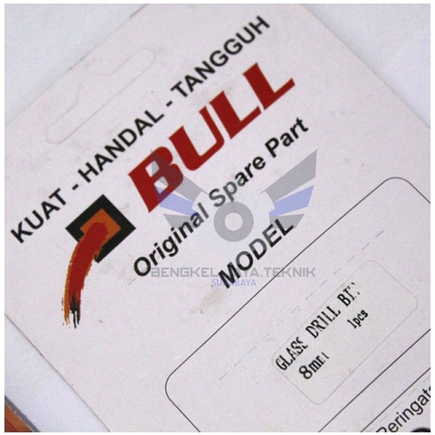 BULL Mata Bor Tombak 5mm 6mm 8mm 10mm / Mata Bor Kaca Tombak