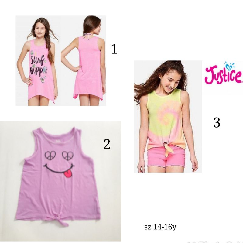 Tank justice kaos buntung anak tanktop anak tanktop anak perempuan kaos pendek kaos tanpa lenga