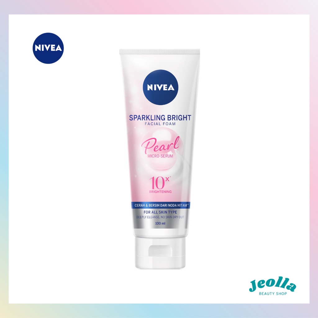 NIVEA Sparkling Bright Whitening Facial Foam ( 100 &amp; 50 ml)